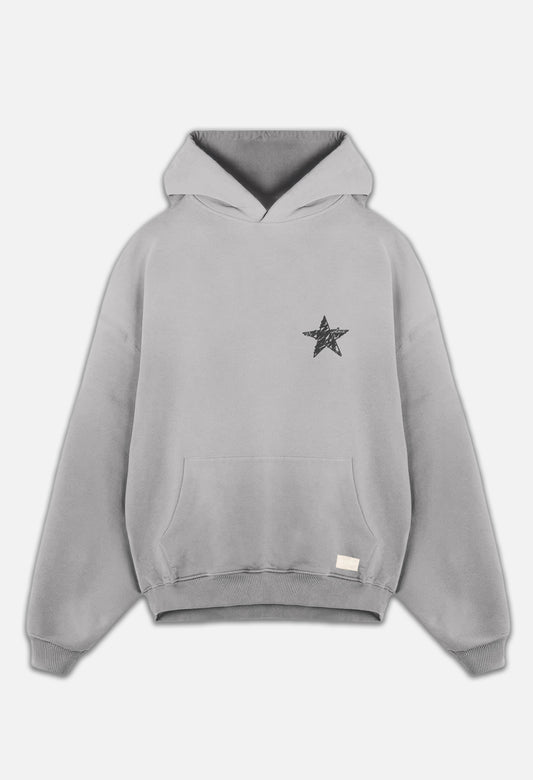 Star Hoodie - Grey