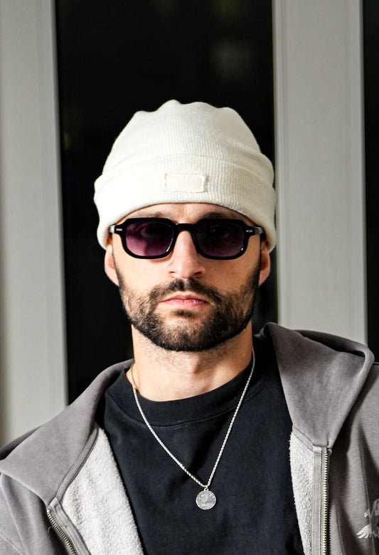 Blank Label Beenie - Ecru