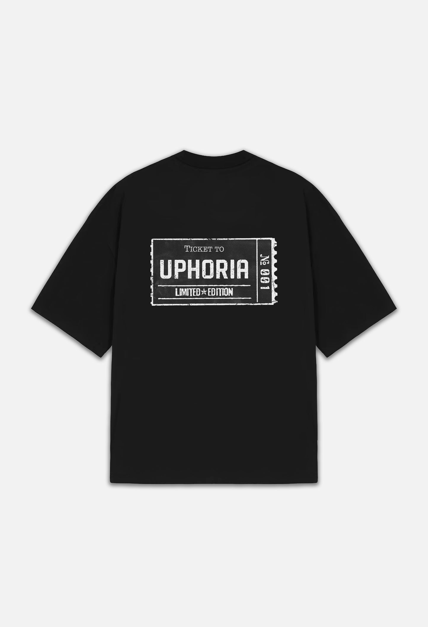 TICKET TO UPHORIA TEE FADED BLACK
