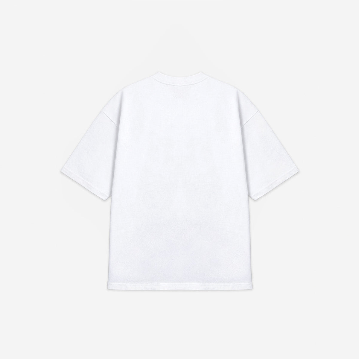 L'aperitivo Tee in White – flat lay, back view