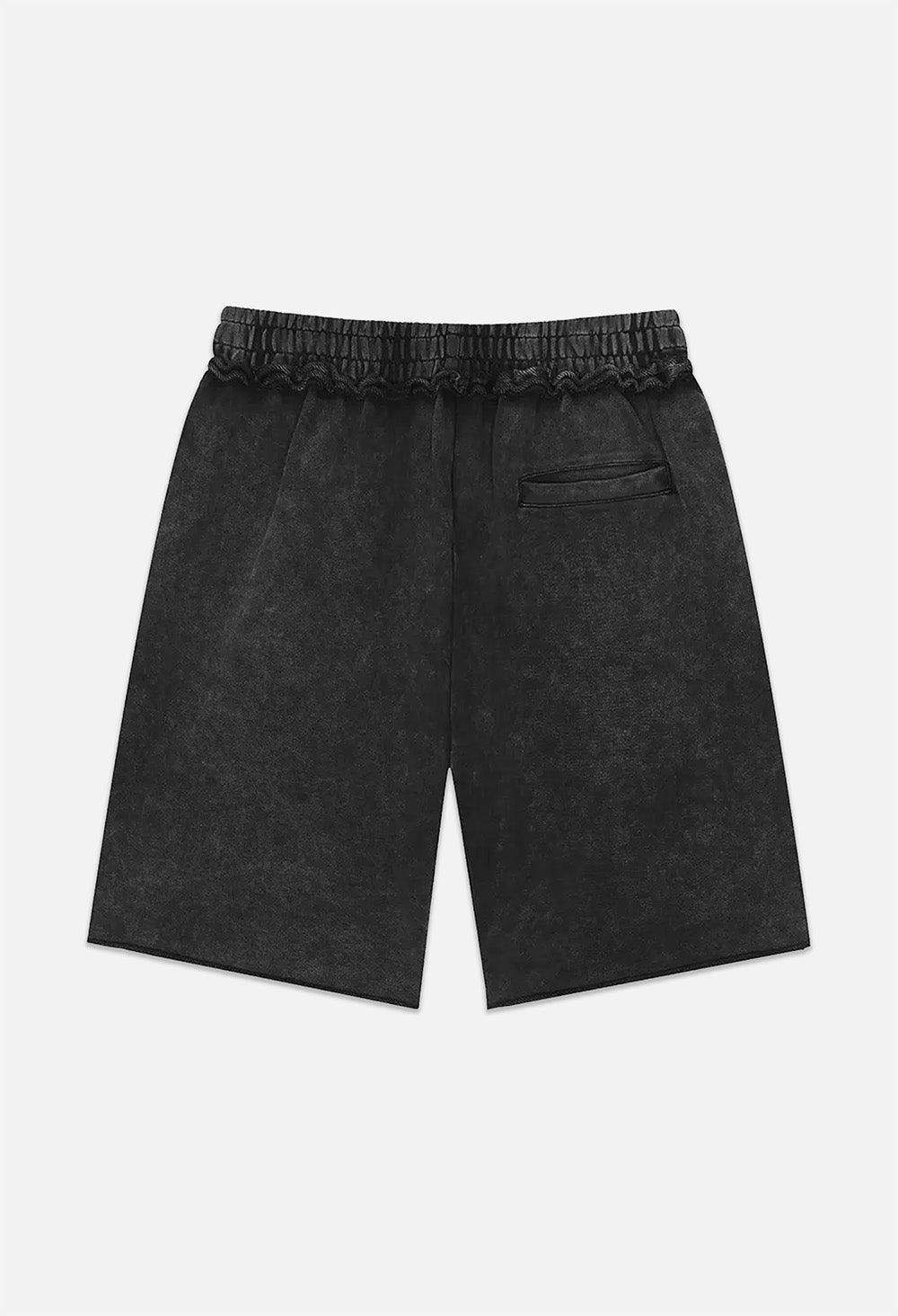 Raw Edge Emblem Shorts