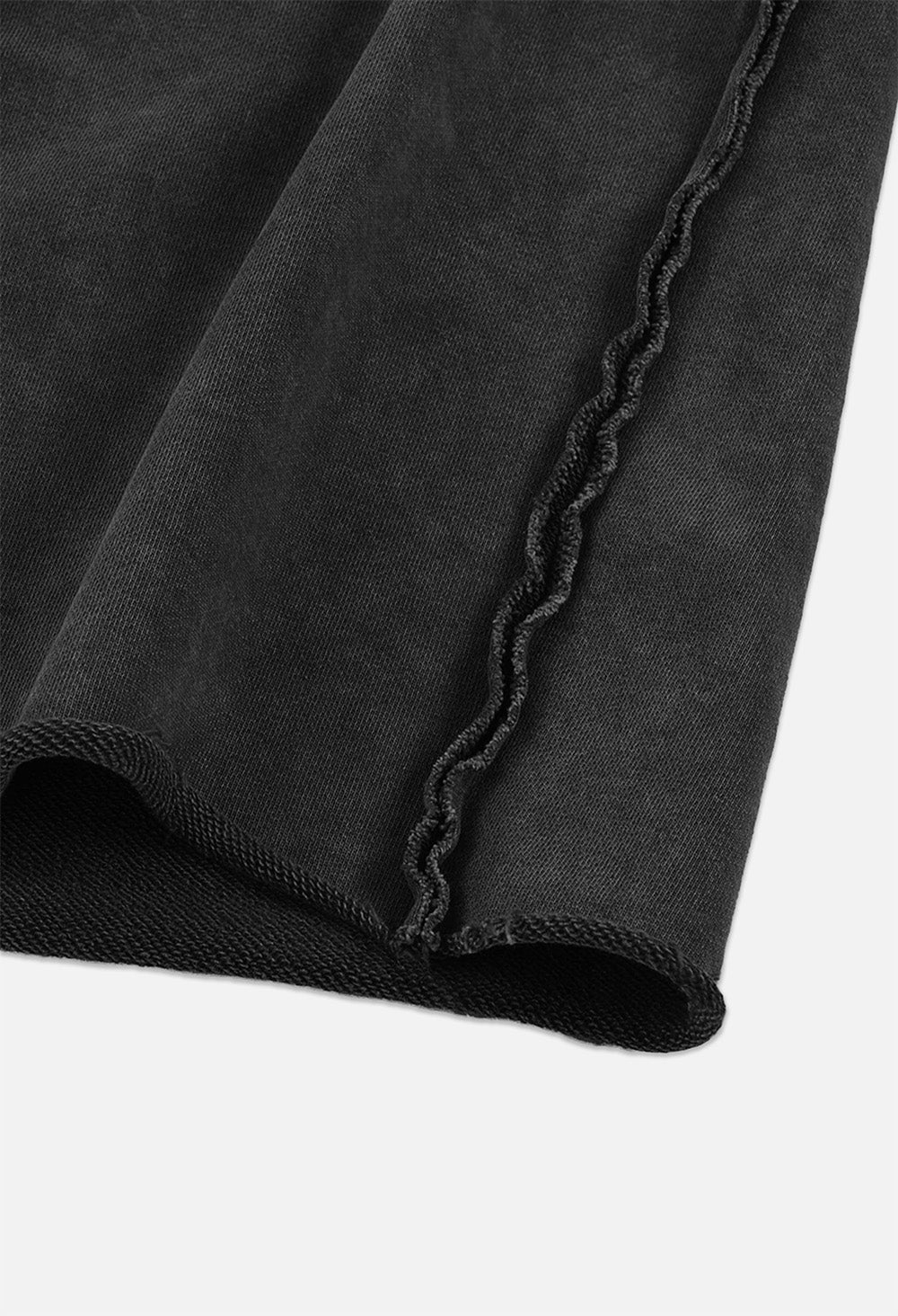 Raw Edge Emblem Shorts