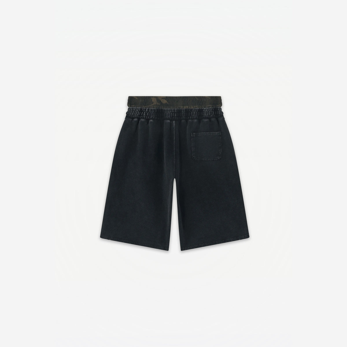 Bosco Camo Shorts – flat lay, back view