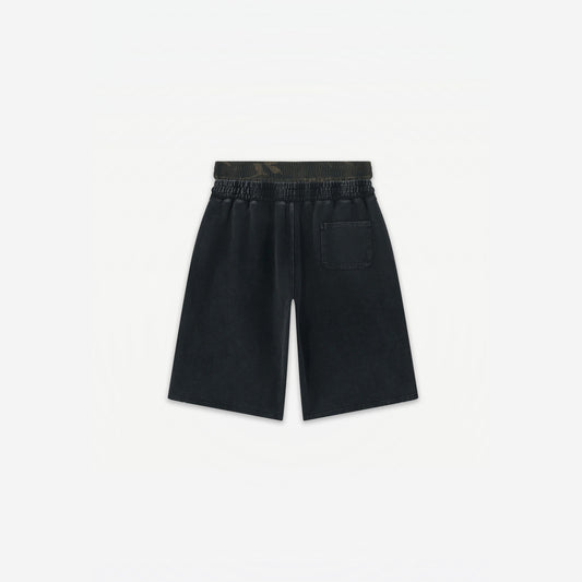 Bosco Camo Shorts – flat lay, back view