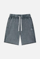 Raw Edge Emblem Shorts