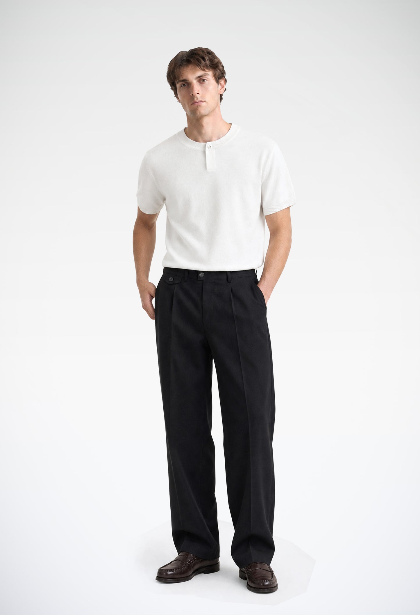 Como Henley Knit Tee