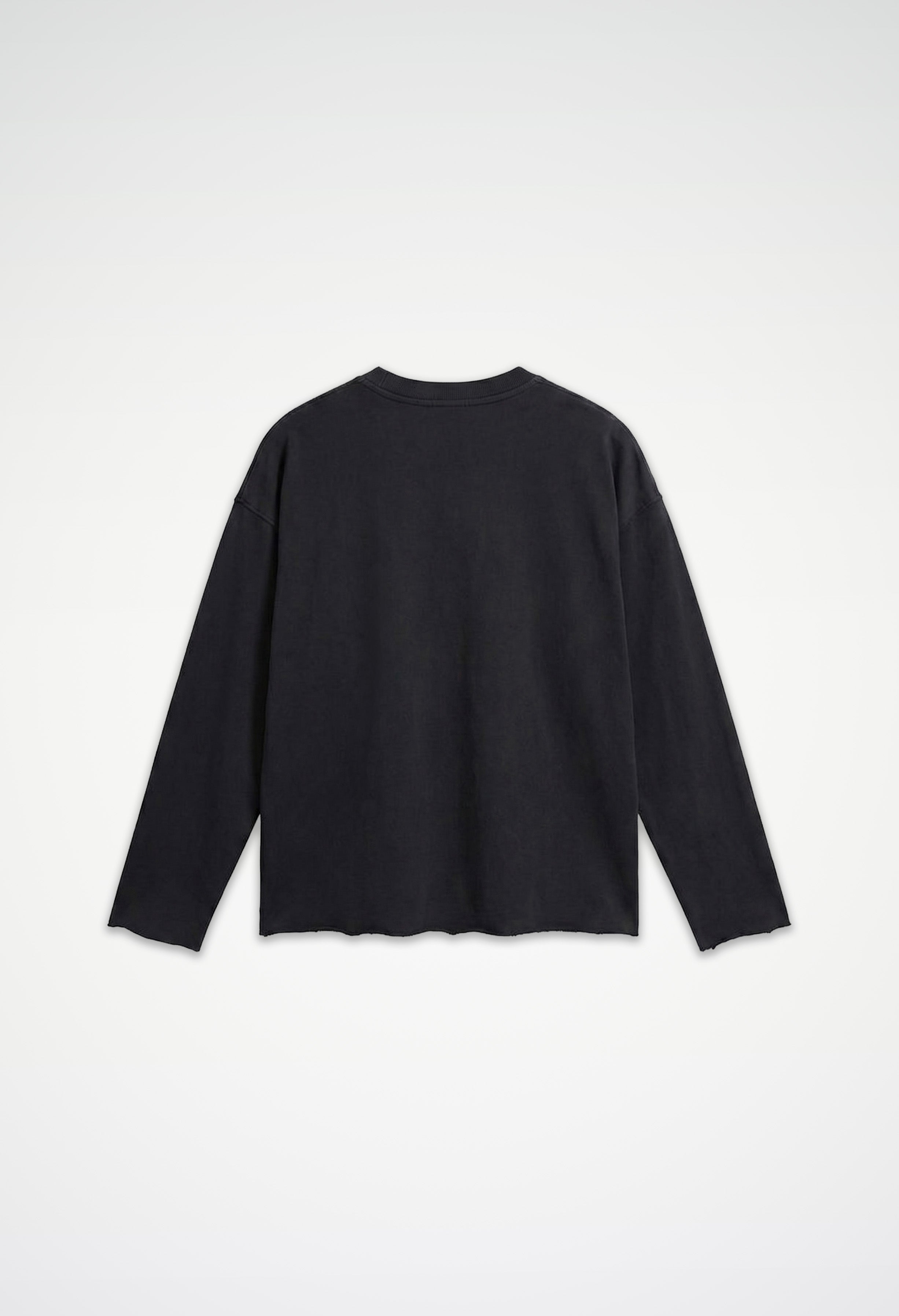 Raw Edge Long Sleeve Tee