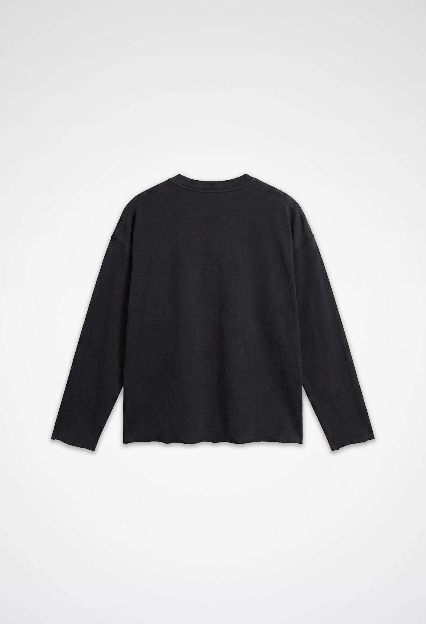 Raw Edge Long Sleeve Tee