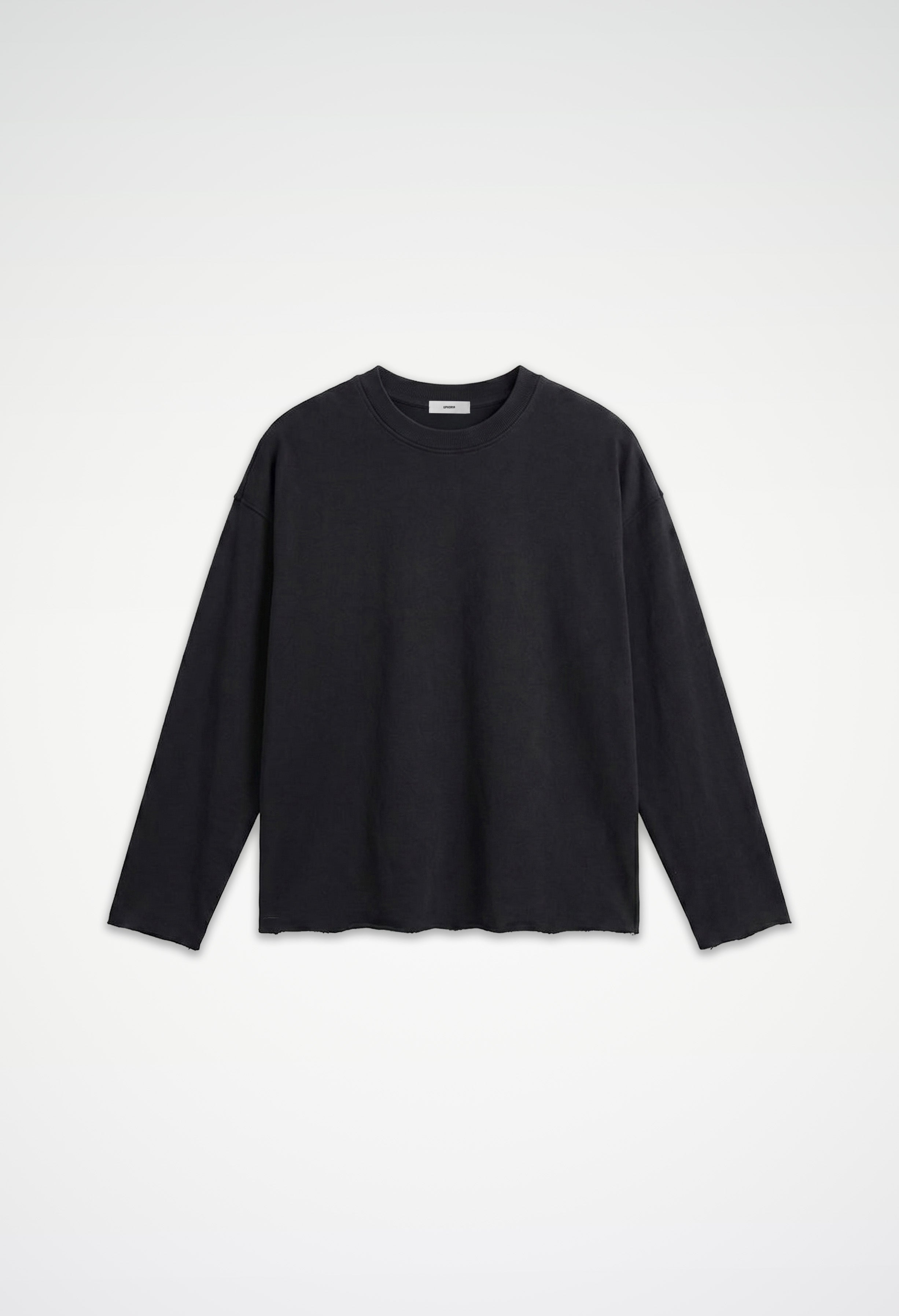 Raw Edge Long Sleeve Tee