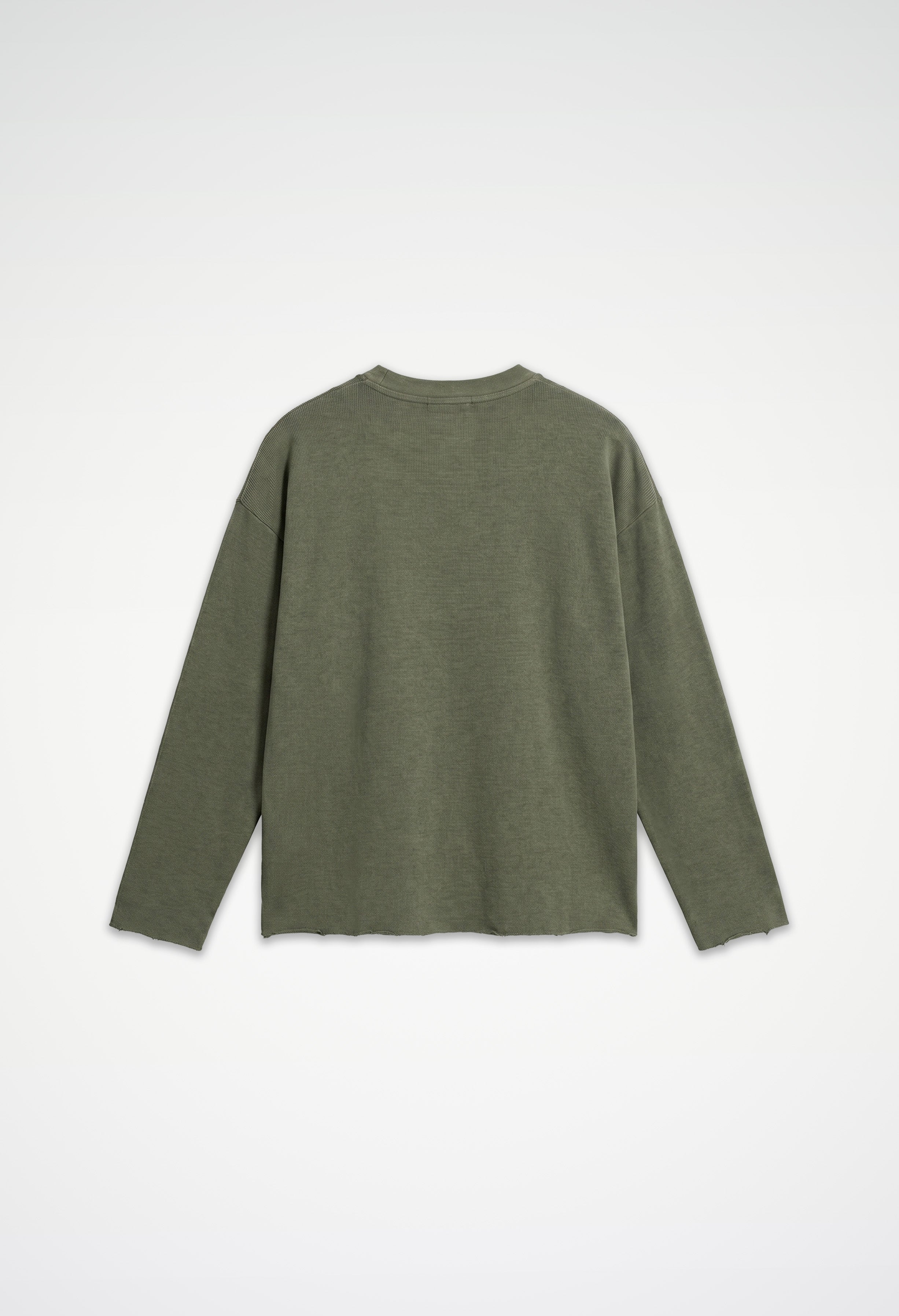 Raw Edge Long Sleeve Tee