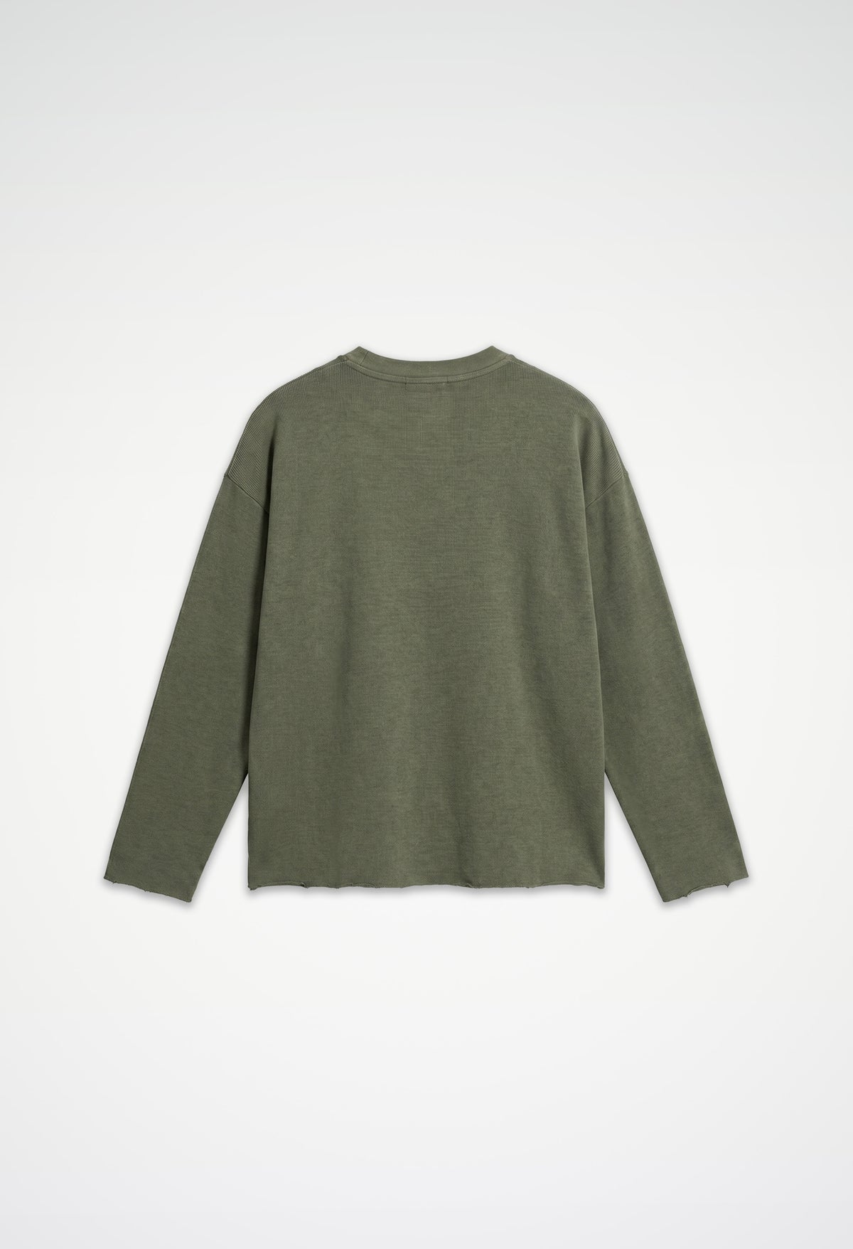 Raw Edge Long Sleeve Tee
