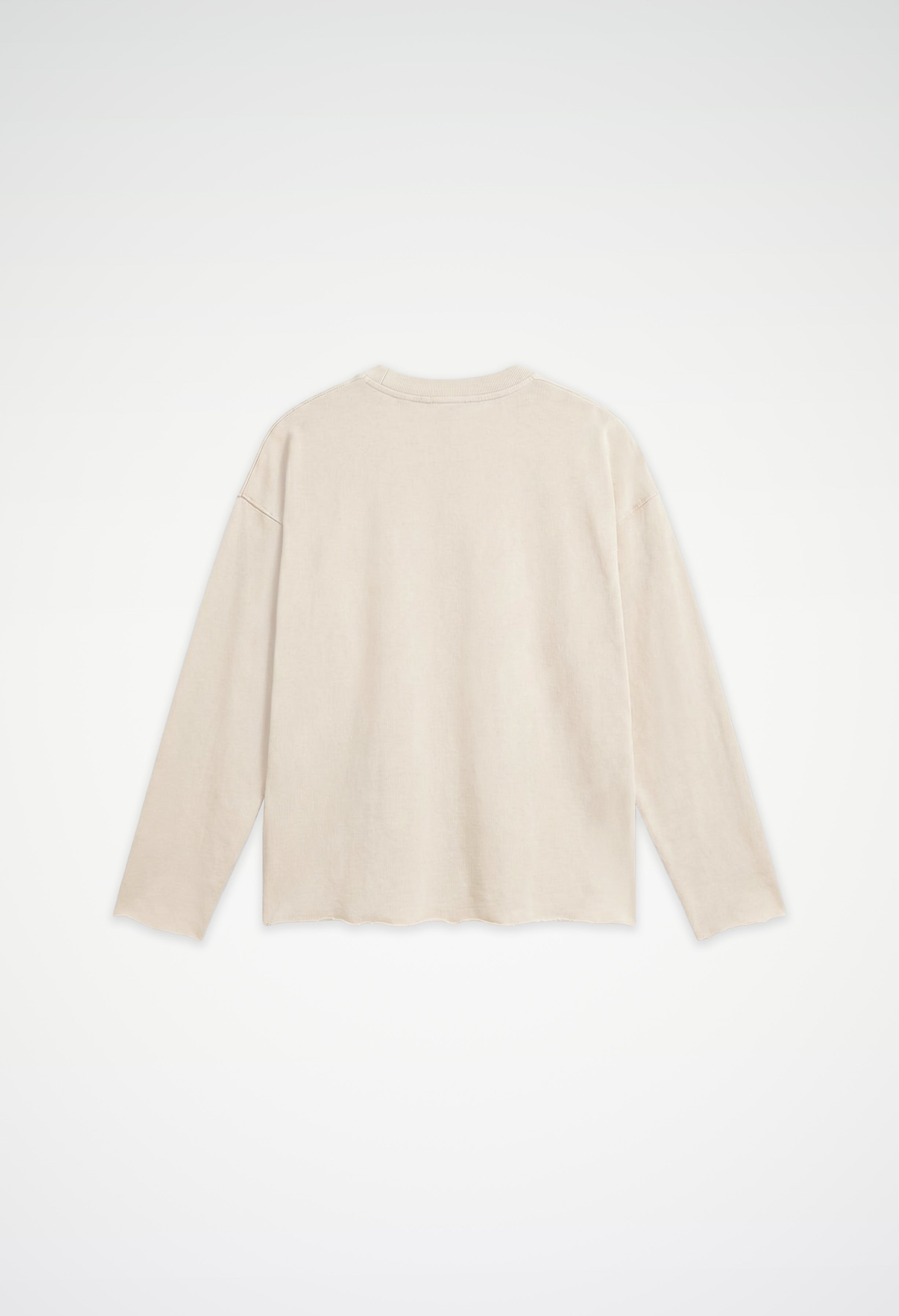 Raw Edge Long Sleeve Tee
