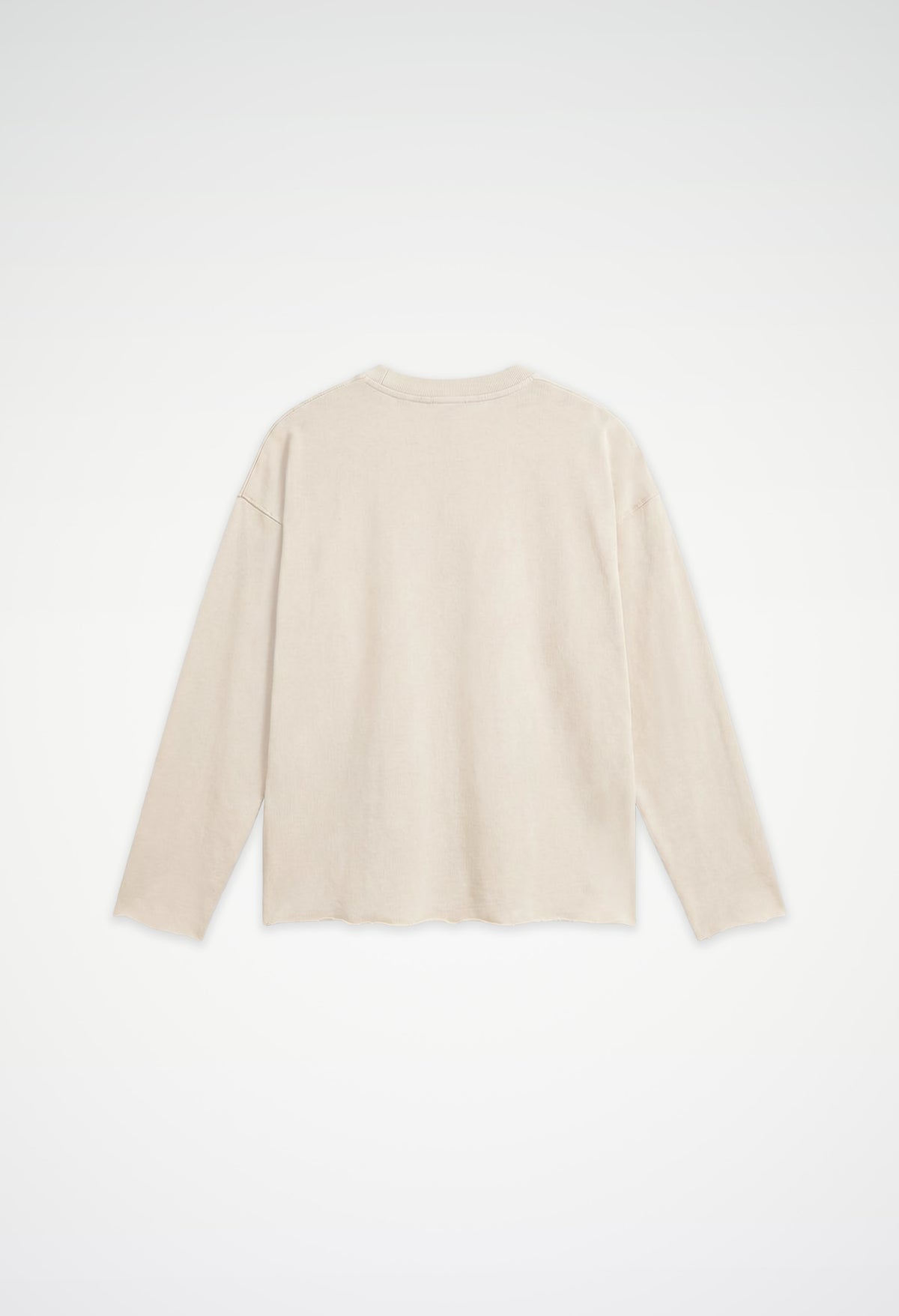 Raw Edge Long Sleeve Tee