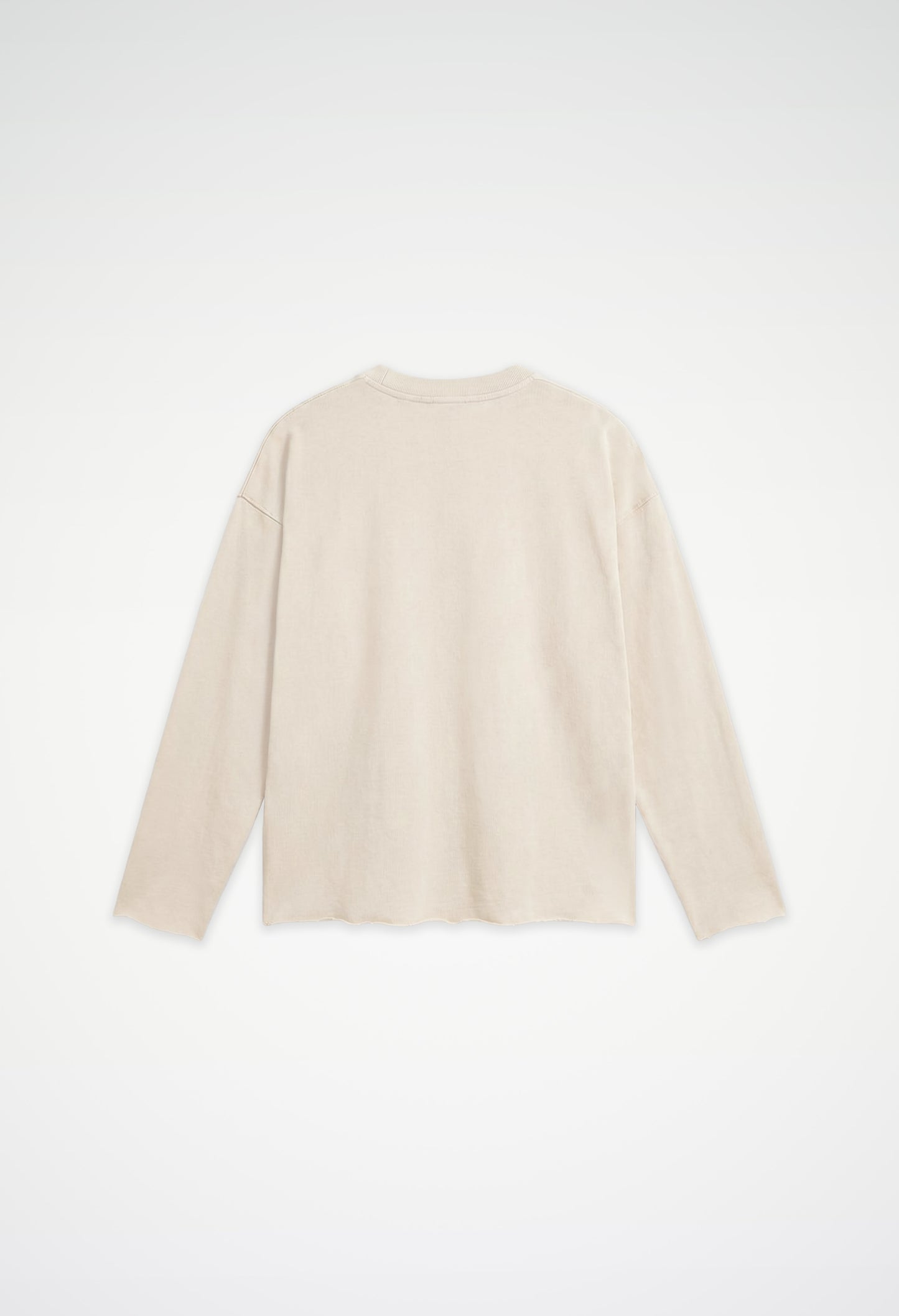 Raw Edge Long Sleeve Tee