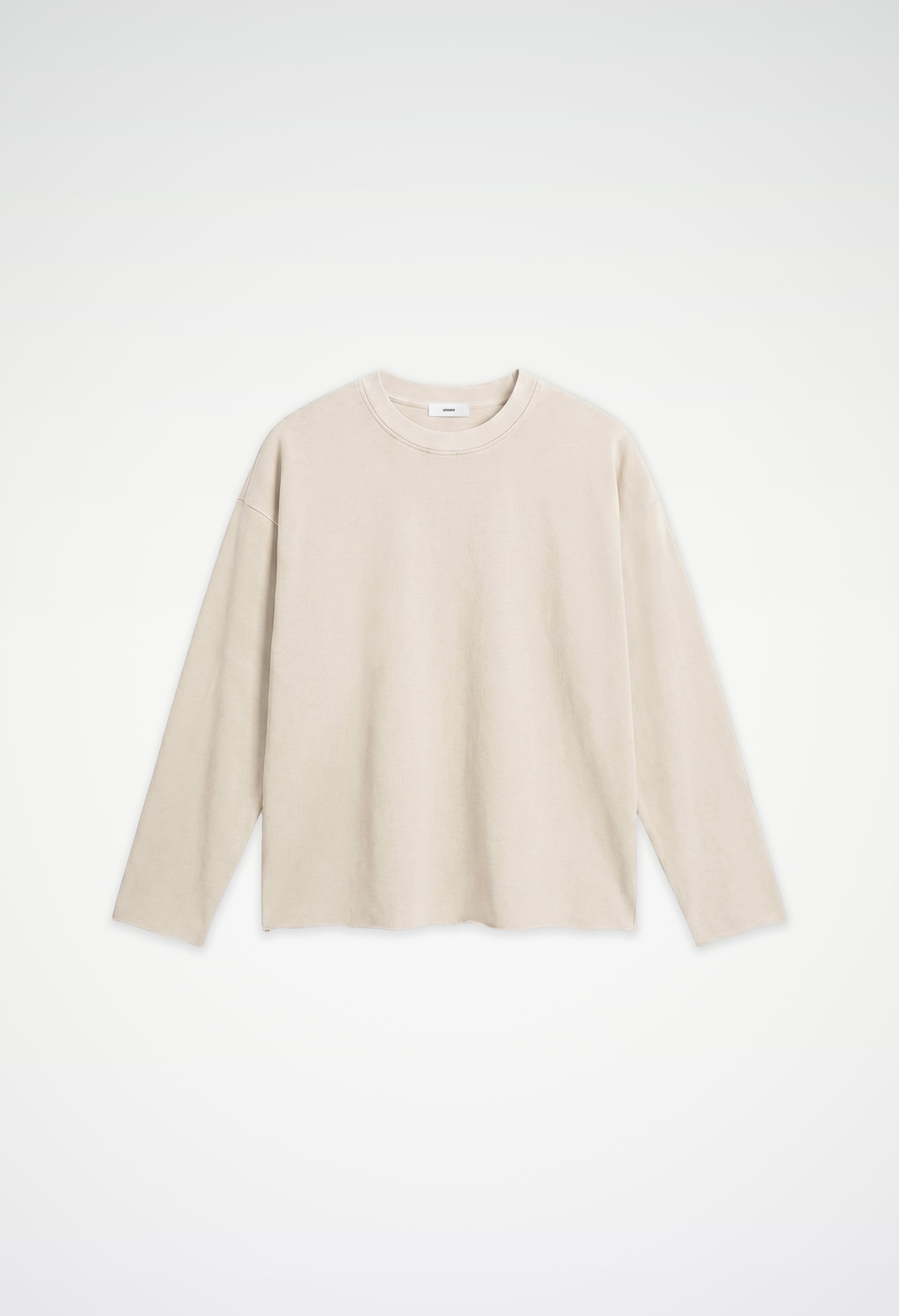 Raw Edge Long Sleeve Tee