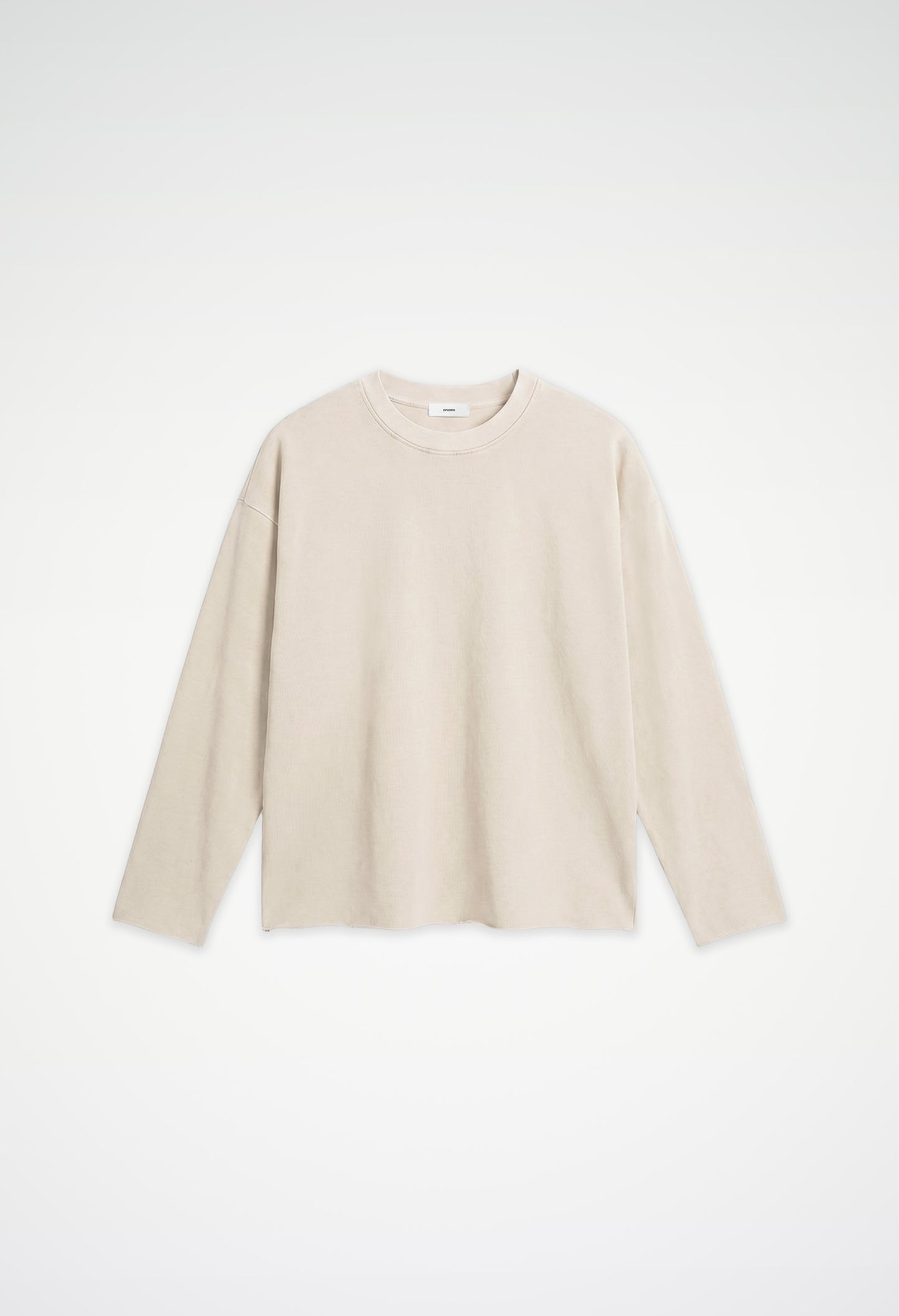 Raw Edge Long Sleeve Tee