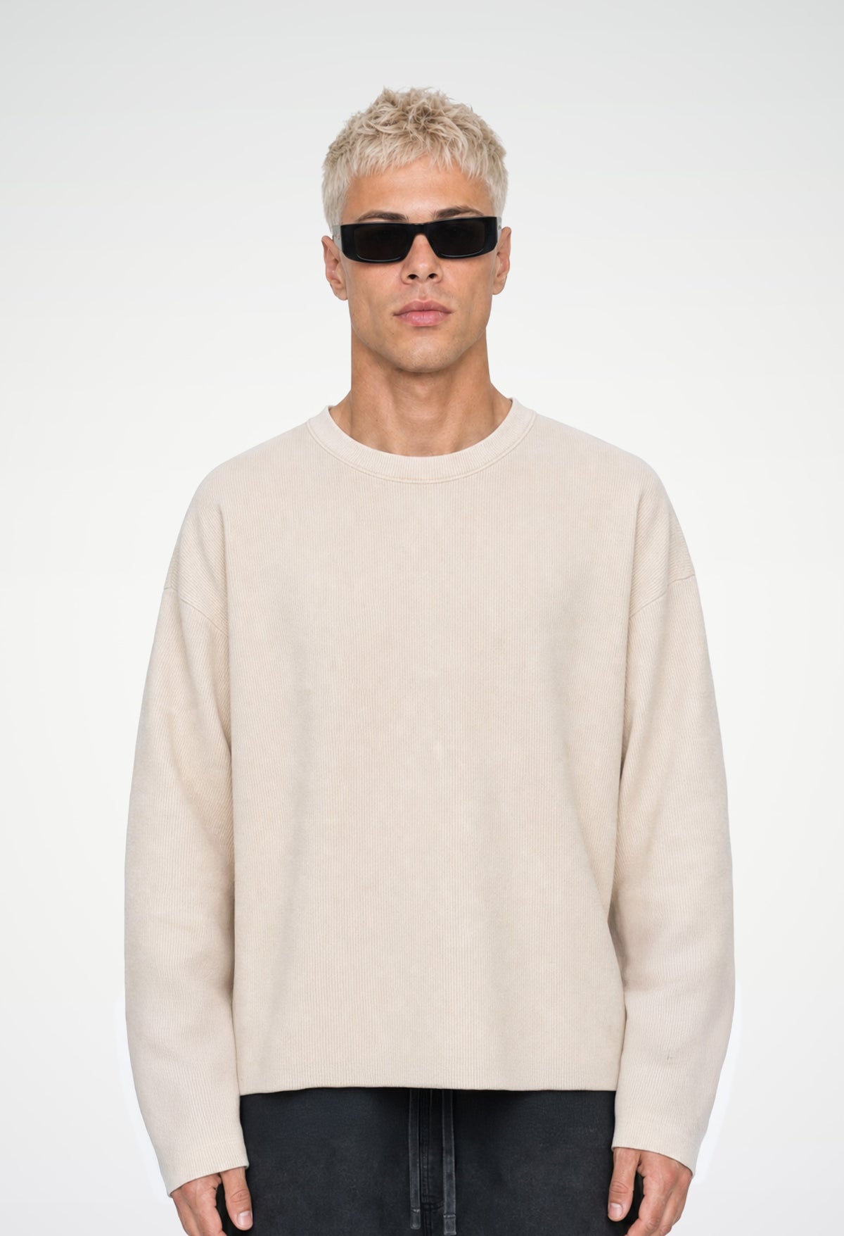 Raw Edge Long Sleeve Tee