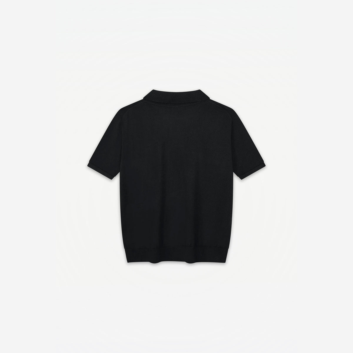 Bellagio Polo in Nero – flat lay, back view