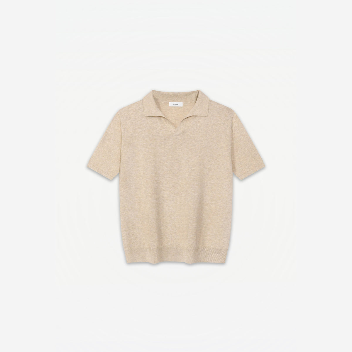 Bellagio Polo in Crema – flat lay, front view