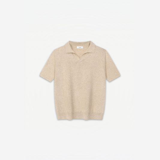 Bellagio Polo in Crema – flat lay, front view