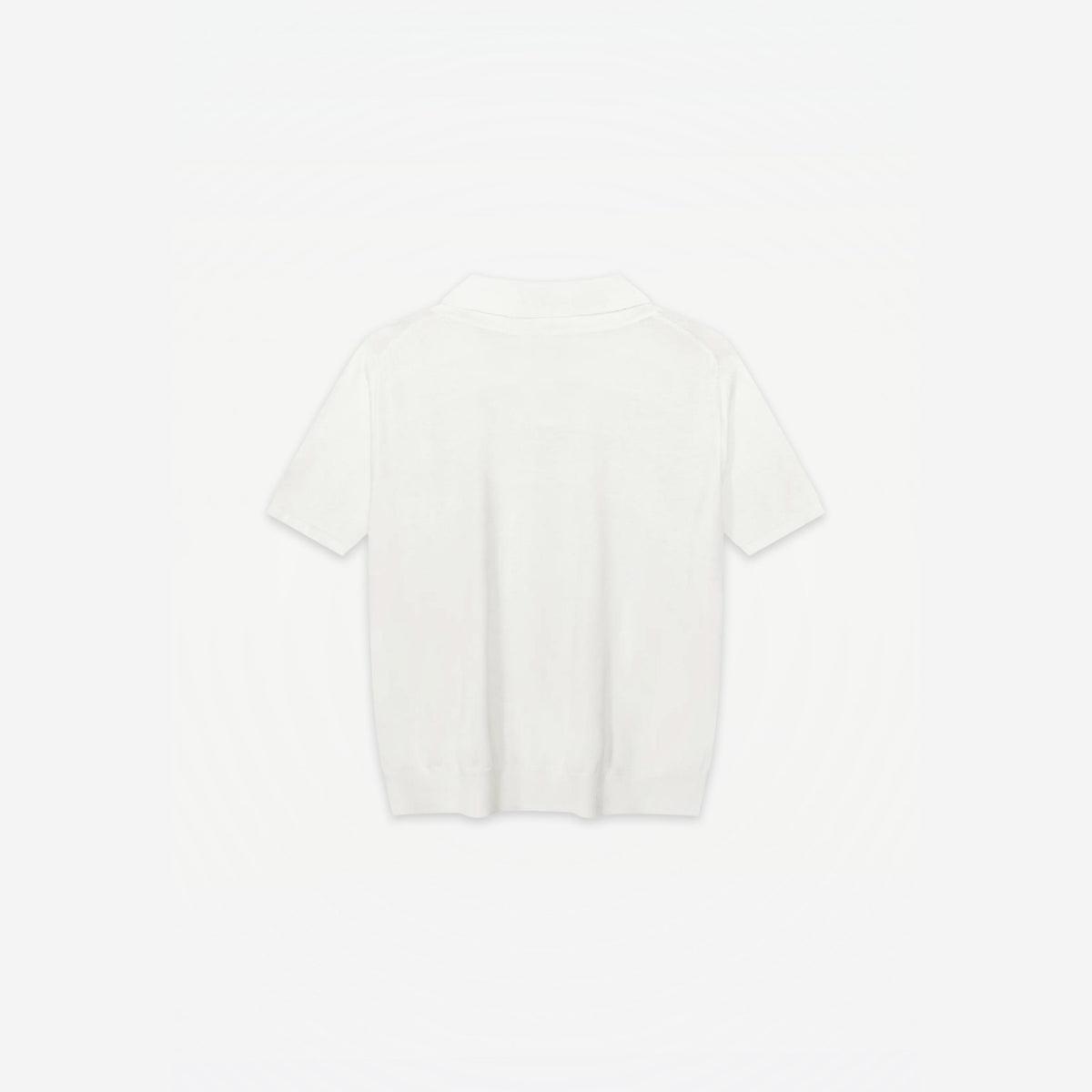 Bellagio Polo in Bianco – flat lay, back view