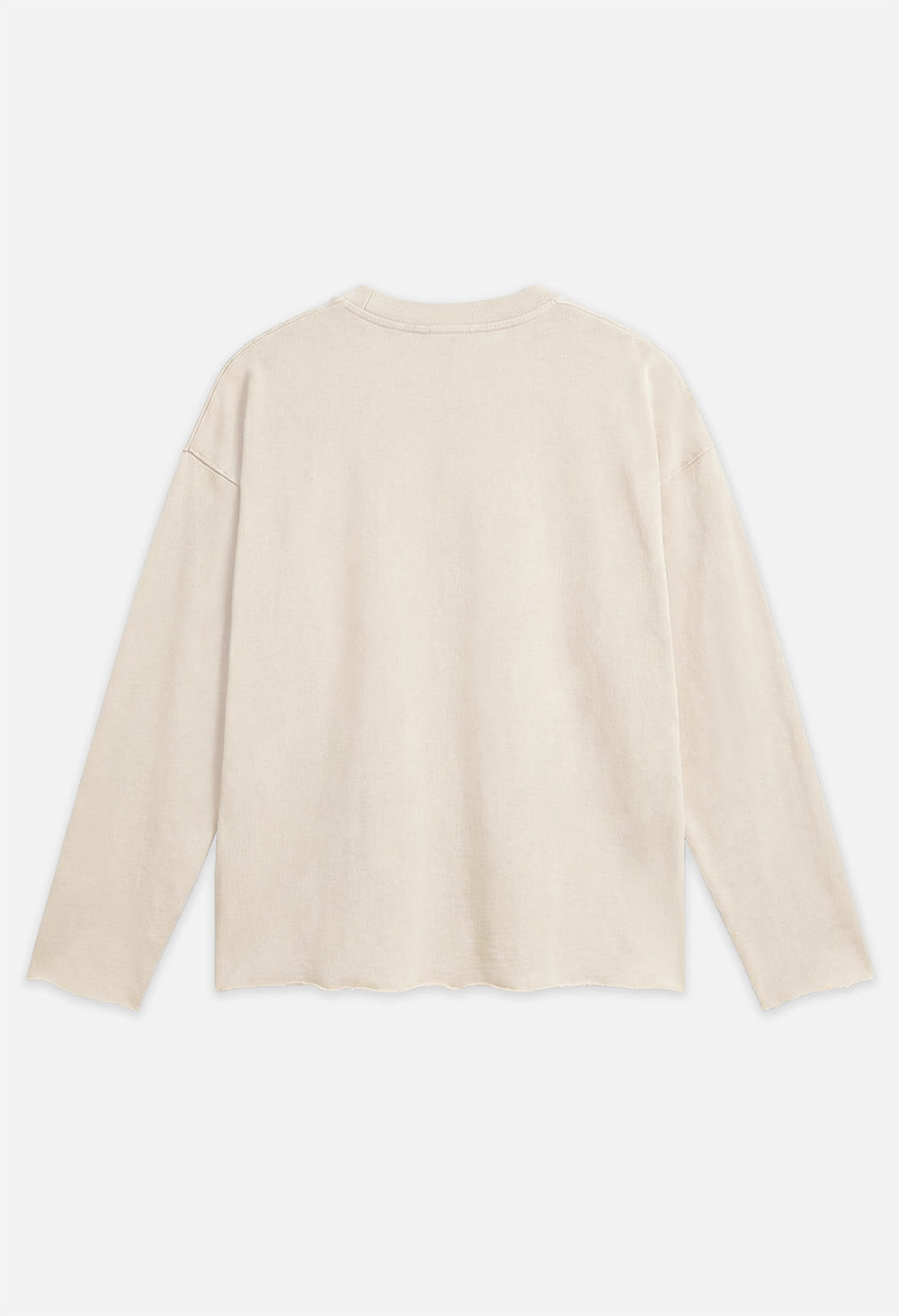 Raw Edge Long Sleeve Tee