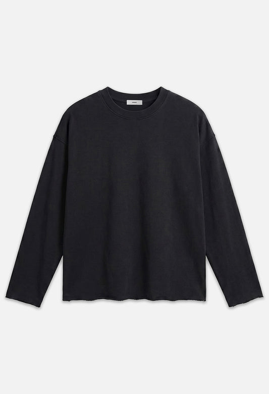 Raw Edge Long Sleeve Tee