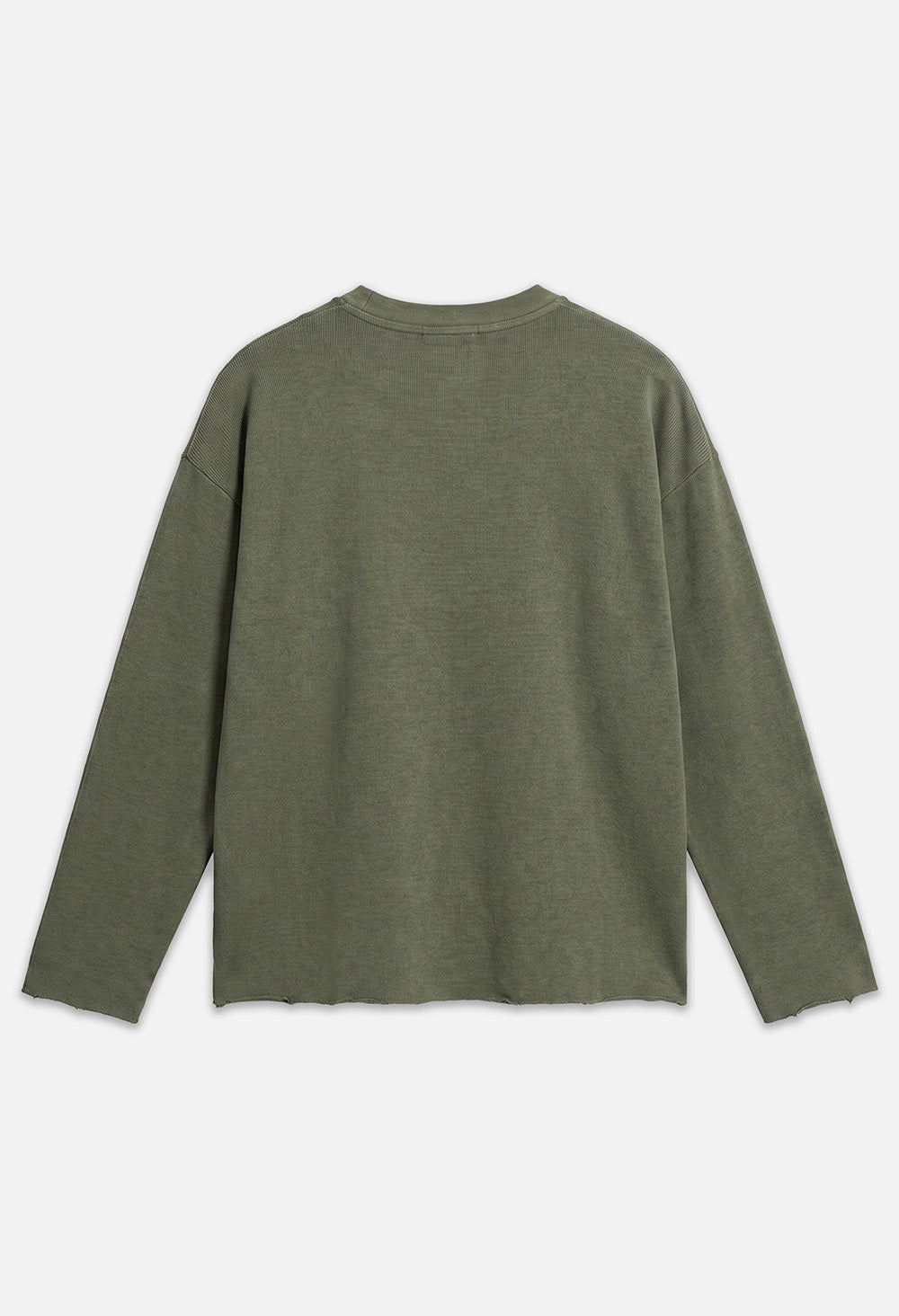 Raw Edge Long Sleeve Tee