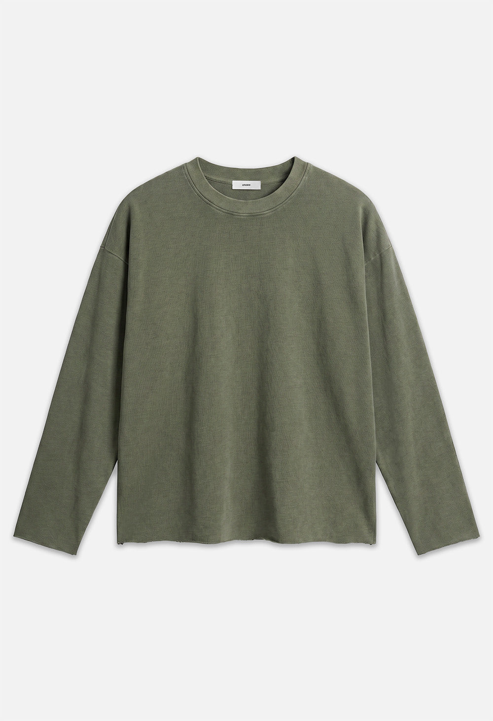 Raw Edge Long Sleeve Tee