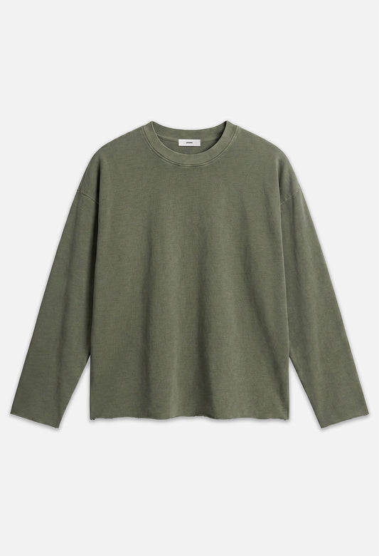 Raw Edge Long Sleeve Tee