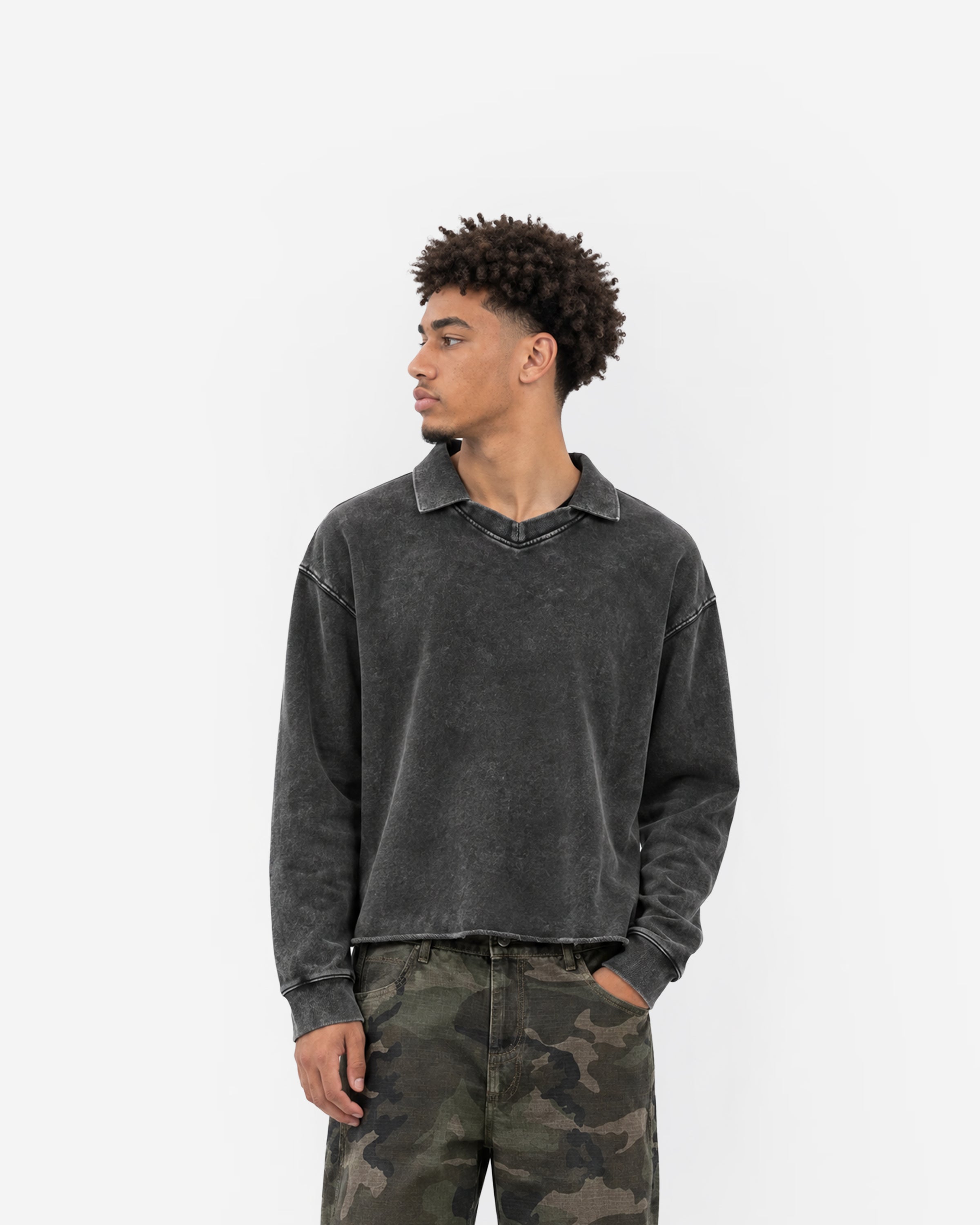 Raw Polo Sweatshirt