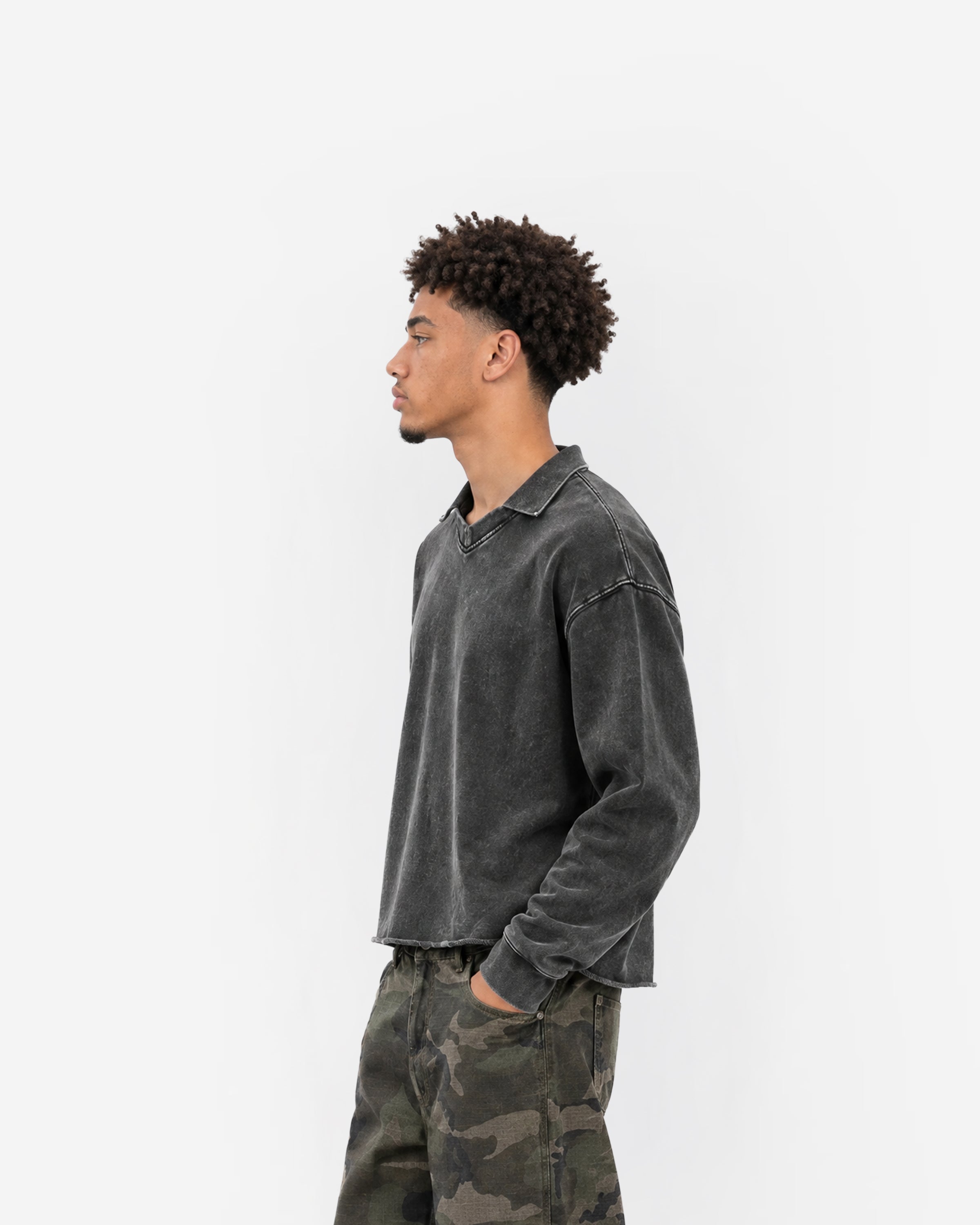 Raw Polo Sweatshirt