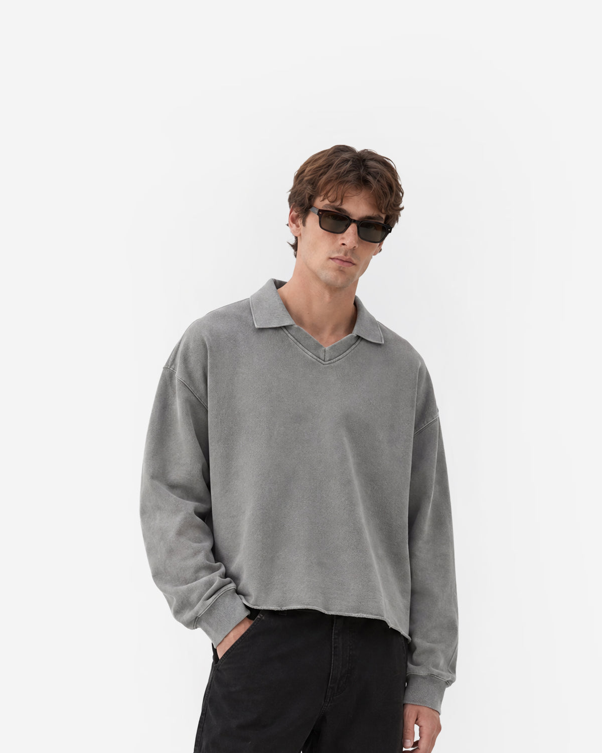 Raw Polo Sweatshirt