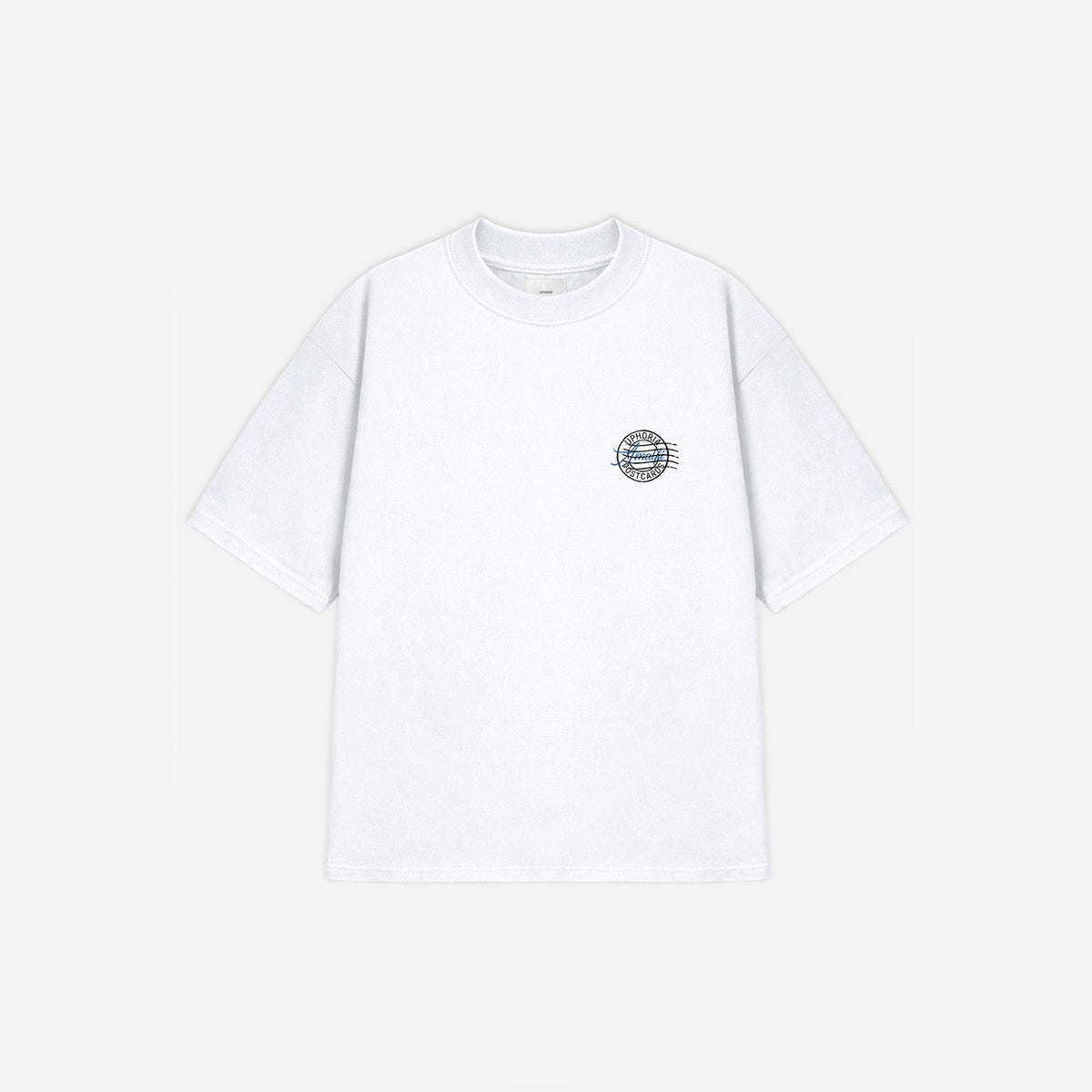Costa Amalfitana Tee in White – flat lay, front view