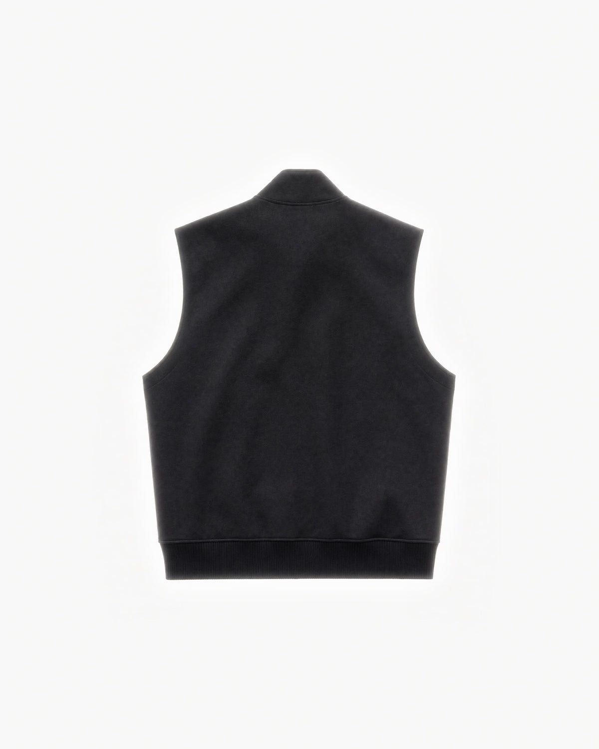 Paddock Gilet in Black – flat lay, back view