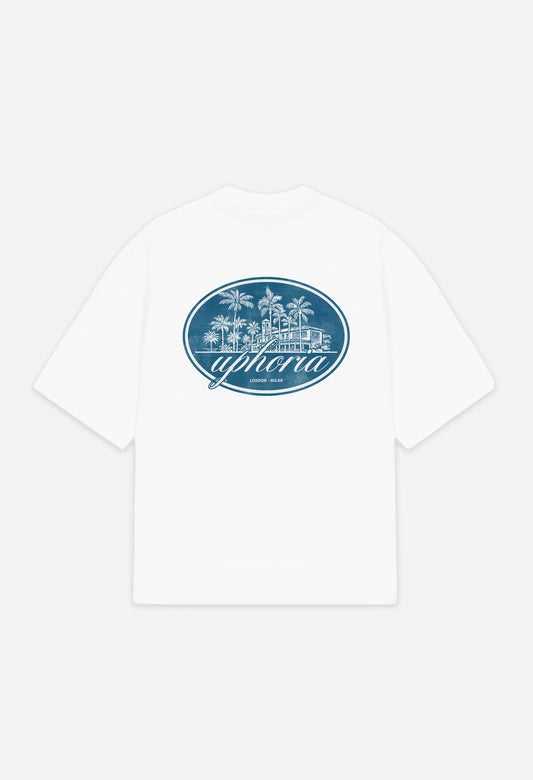 SUMMER RESORT TEE FADED WHITE